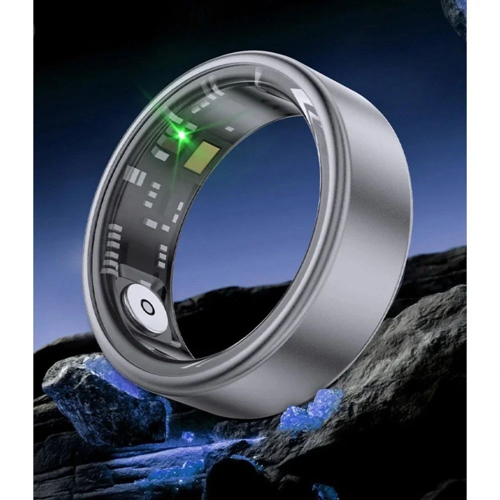 J-RING Smart Ring Women Men Size 8 Fitness Tracker SpO2 Titanium Waterproof NEW